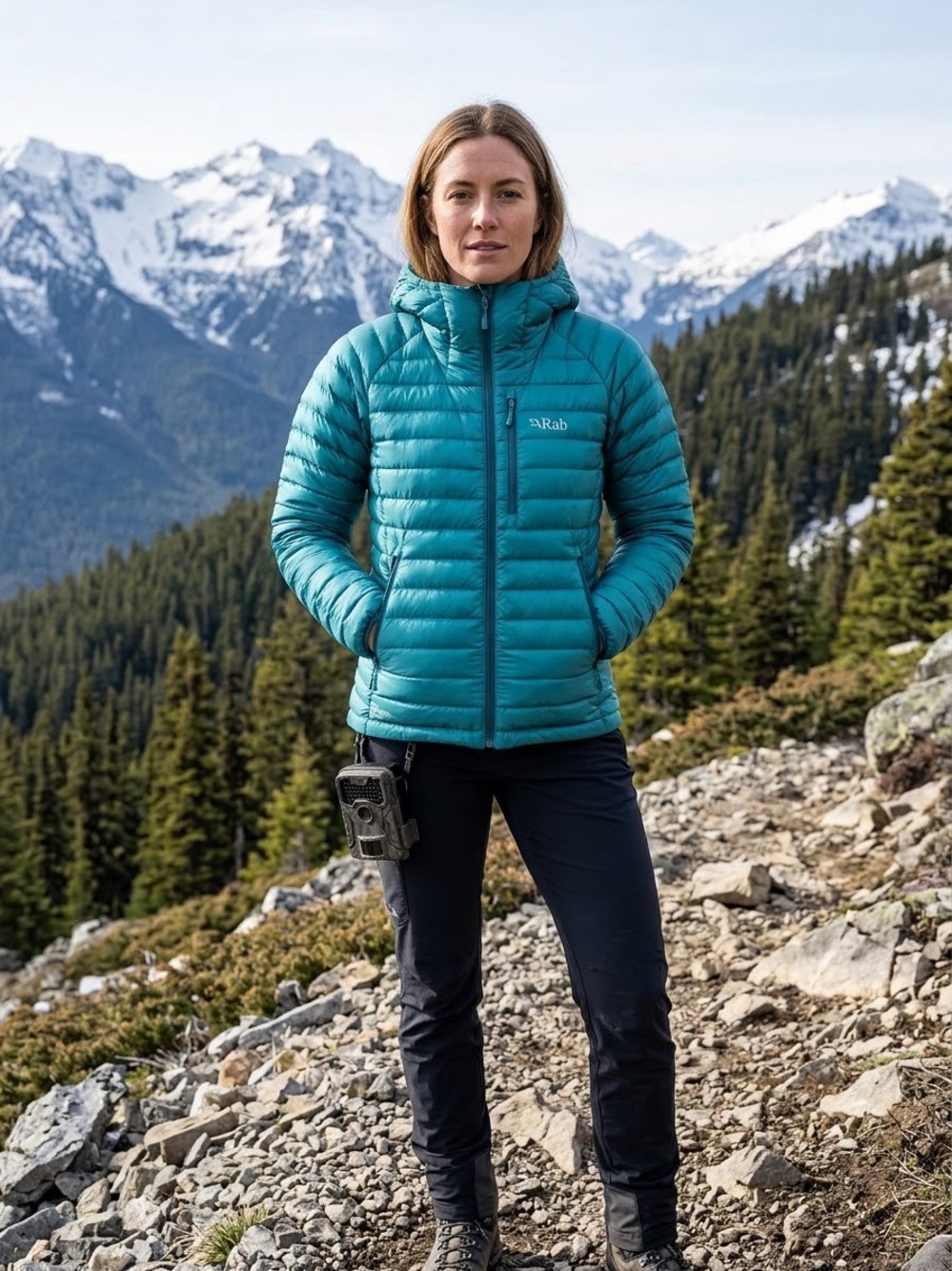 Rab Women's Teal Lightweight Alpine Jacket. Size M